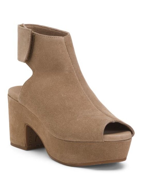 Chocolat Blu Shoes - CHOCOLAT BLU Made In Brazil Suede Gabby Platform Sandals